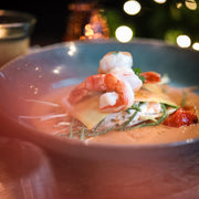 Open Vis- en Scampiravioli - Kreeftenbisque - Holiday Special-Bastiano Bonheiden