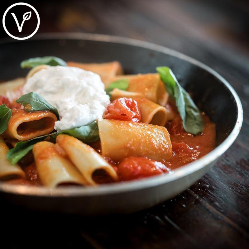 Pasta van de Week - Burrata - Pommodoro - Basilico - Suggestie-Bastiano Bonheiden