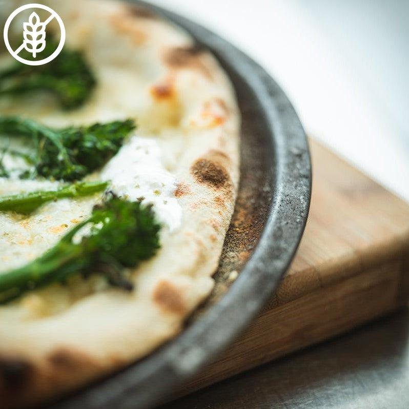 Pinsa Bianca - Broccolini - Burrata - Glutenvrij - Suggestie-Bastiano Bonheiden
