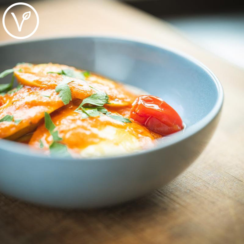Ravioli Melanzane - Scamorza - Salsa Rosa - Suggestie-Bastiano Bonheiden