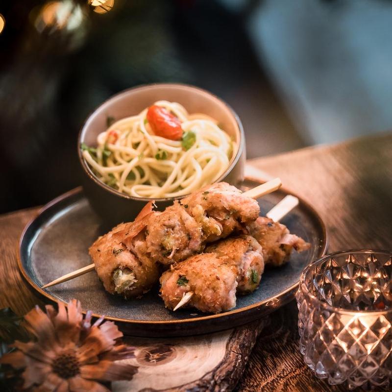 Involtini met Pistache - Ricottacrème en Pasta Aglio e Olio - Suggestie-Bastiano Bonheiden