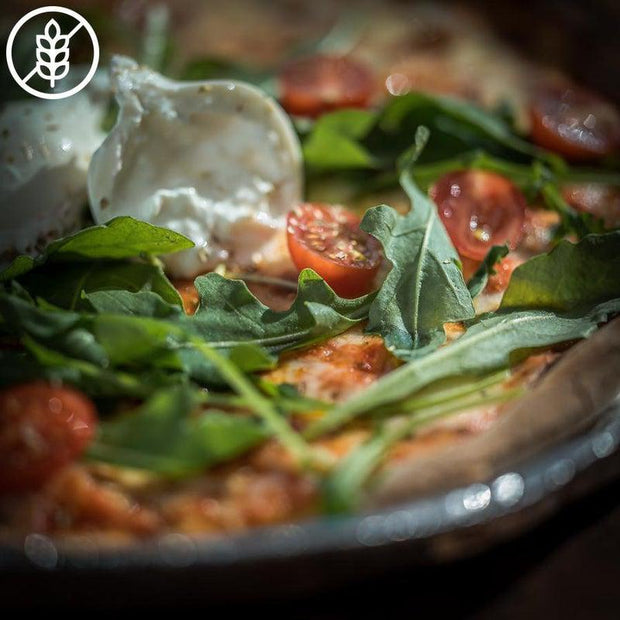 Pizza con Burrata - Glutenvrij-Bastiano Bonheiden
