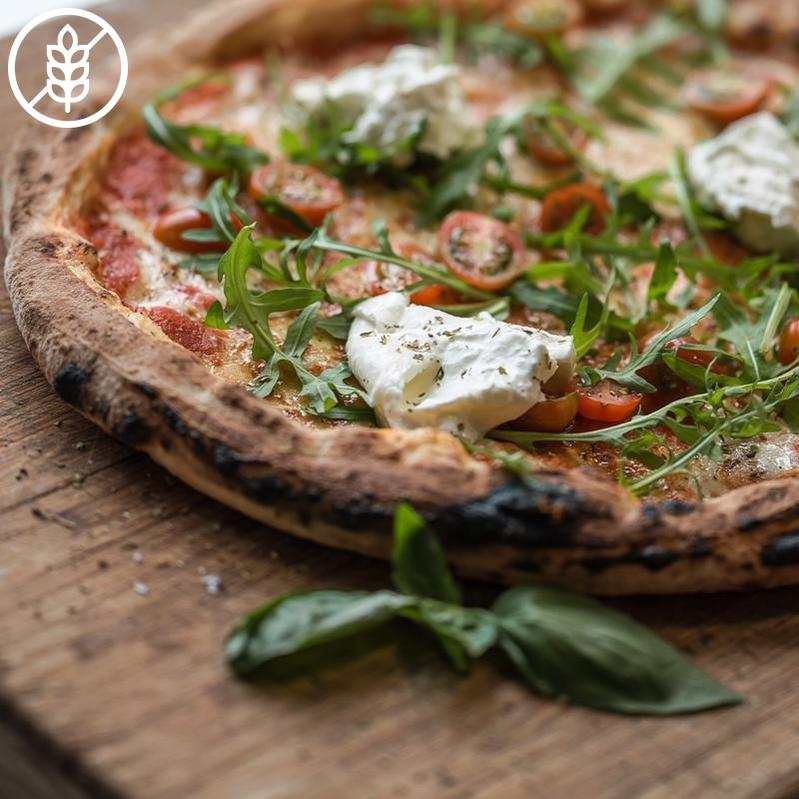 Pizza con Burrata - Glutenvrij-Bastiano Bonheiden