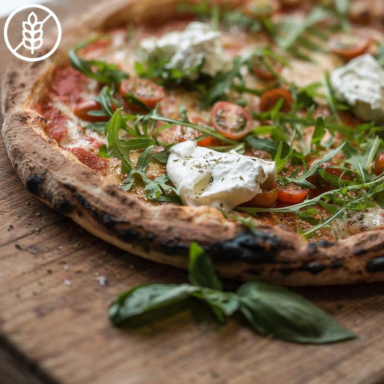Pizza con Burrata - Glutenvrij-Bastiano Bonheiden