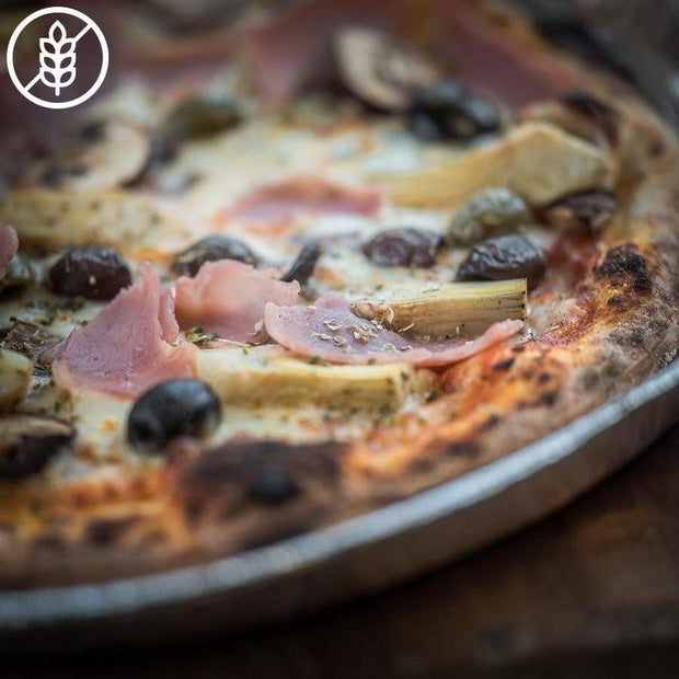Pizza Quattro Stagioni - Glutenvrij-Bastiano Bonheiden